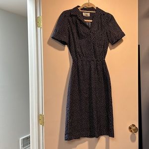 Vintage polka dot dress size small